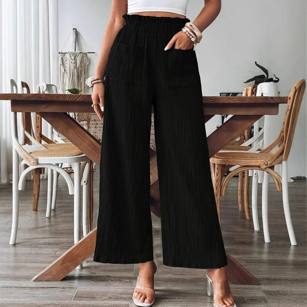 Green Wide Leg Pants for Women Casual Summer - Image 7
