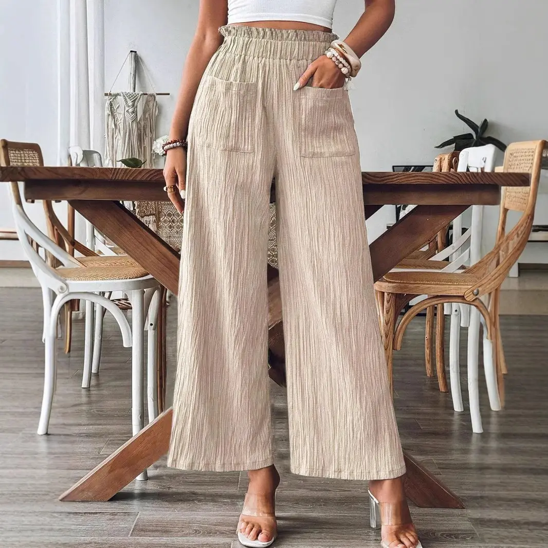 Green Wide Leg Pants for Women Casual Summer - Image 8