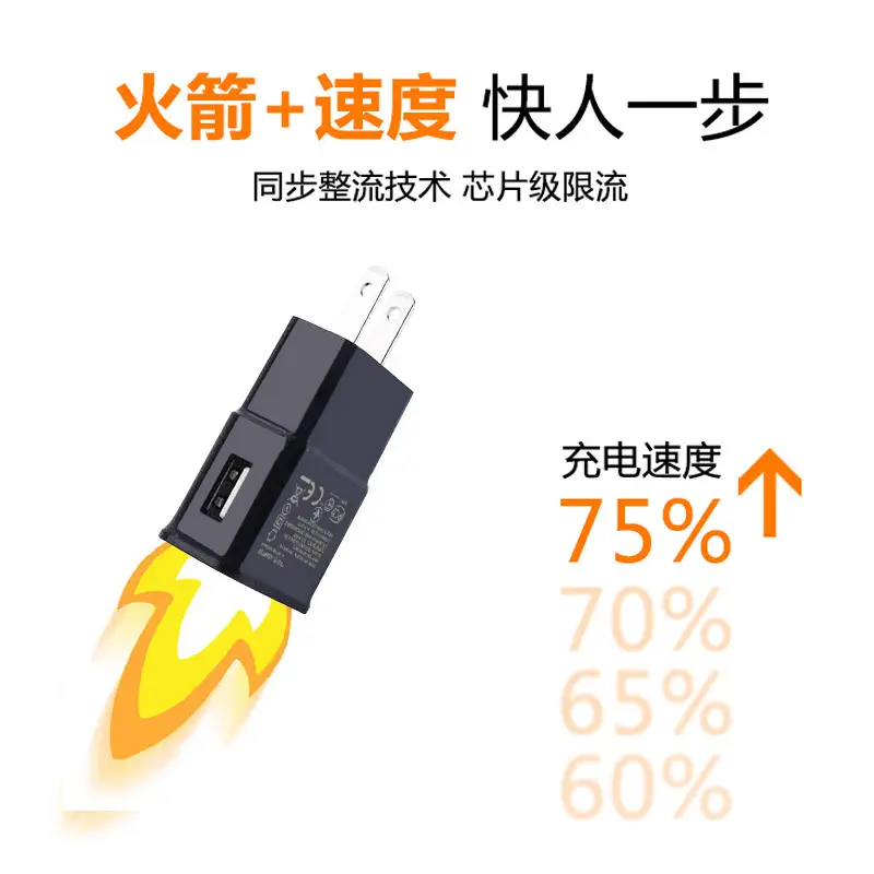 2A Universal USB Charging Head for Apple Android