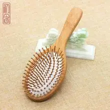 Peach Wood Hair Comb with Electrostatic Engraving — feature 11
