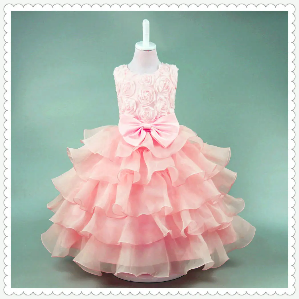Pink Tulle Ruffled Skirt for Girls 2022 - Image 2