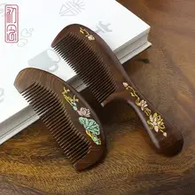 Large Ebony Massage Hair Comb for Scalp Therapy — feature 11