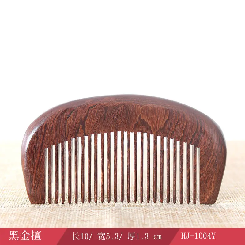 Large Ebony Massage Hair Comb for Scalp Therapy