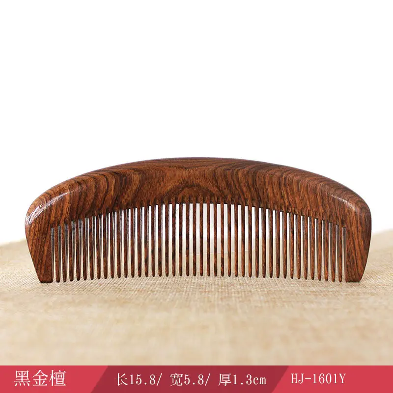 Large Ebony Massage Hair Comb for Scalp Therapy