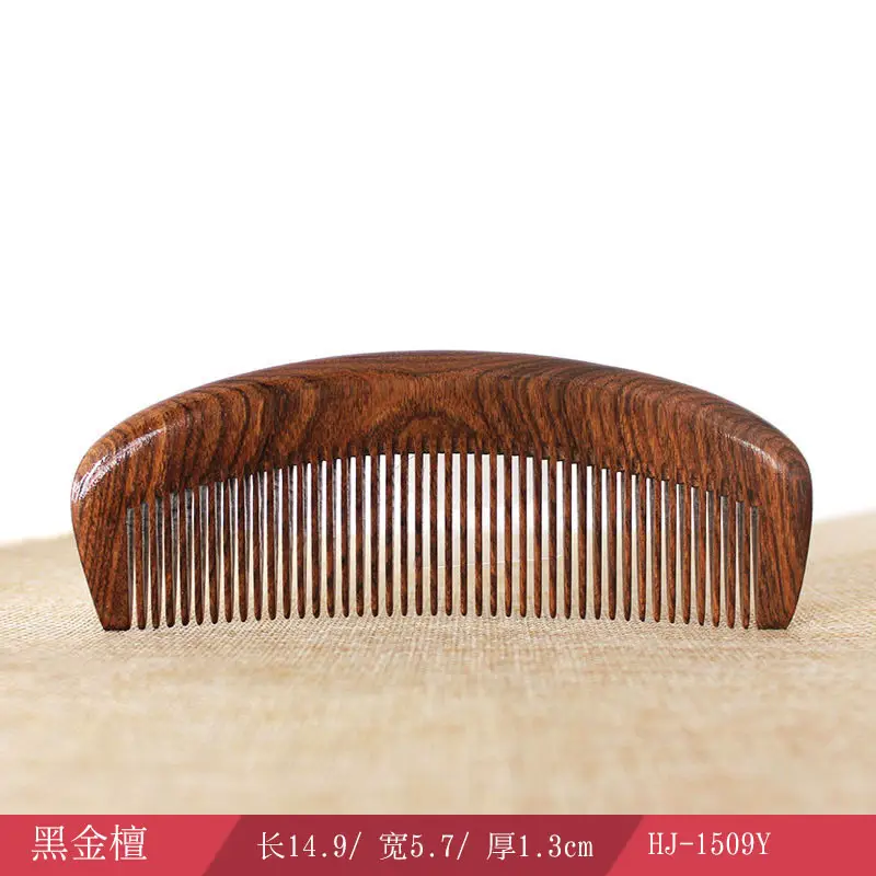 Large Ebony Massage Hair Comb for Scalp Therapy
