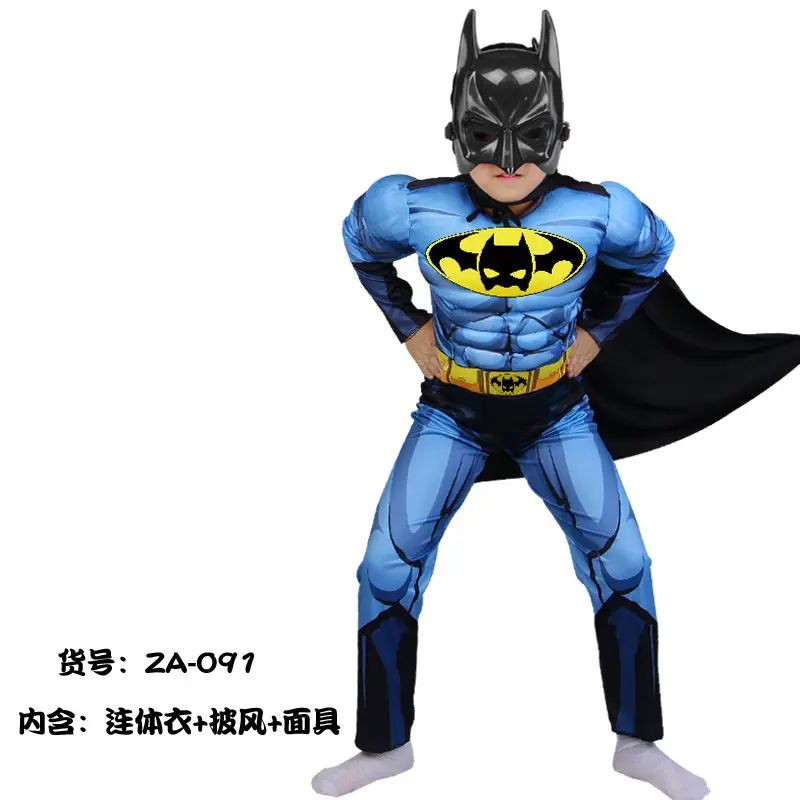 Kids Captain America Suit Blue Red Adult Size - Image 8