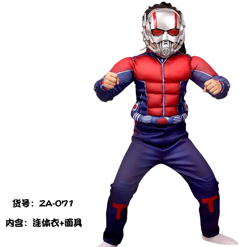 Kids Captain America Suit Blue Red Adult Size - Image 35