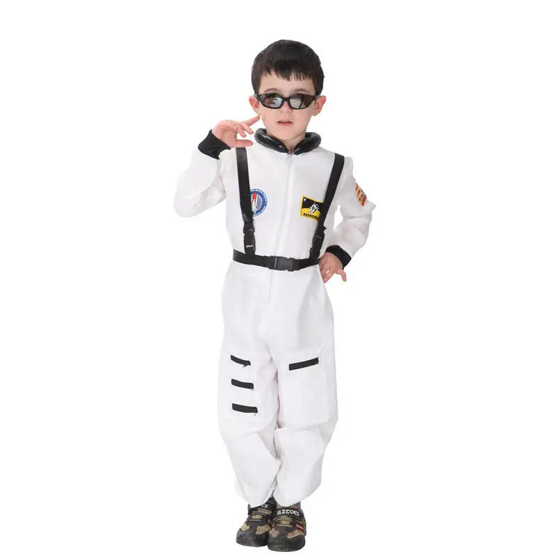 Kids Astronaut Costume Ball High Roller Suit Orange — feature 4