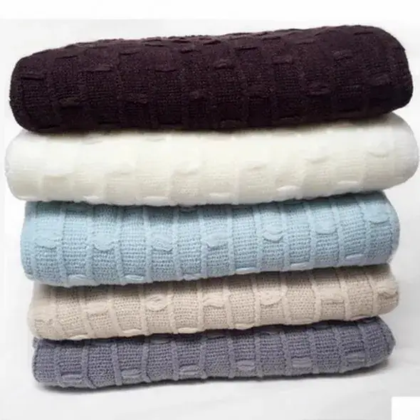 Blue Textured Baby Photography Blanket Pad - Image 2