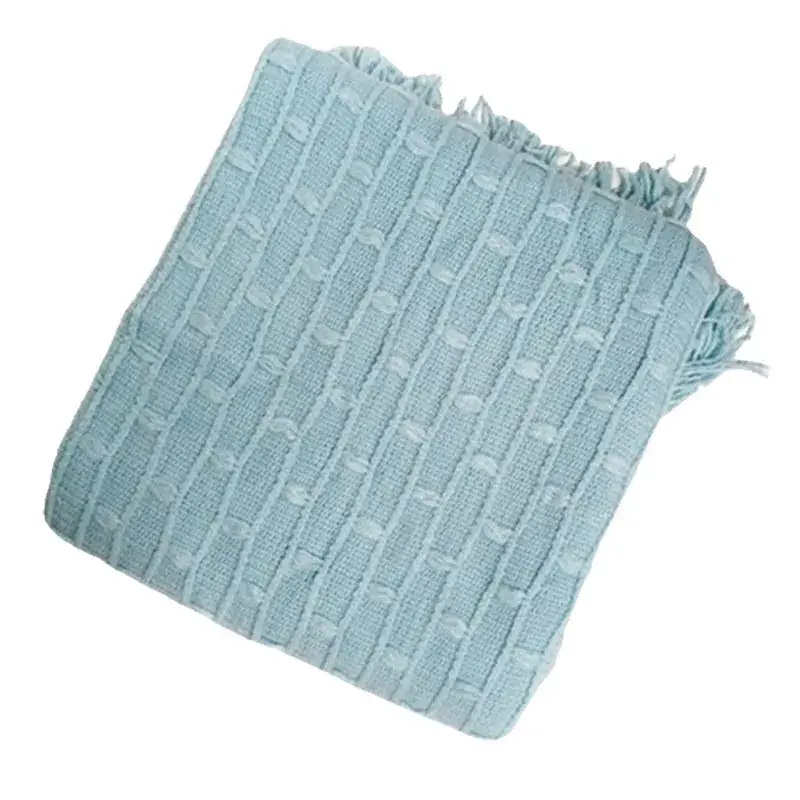 Blue Textured Baby Photography Blanket Pad - Image 5