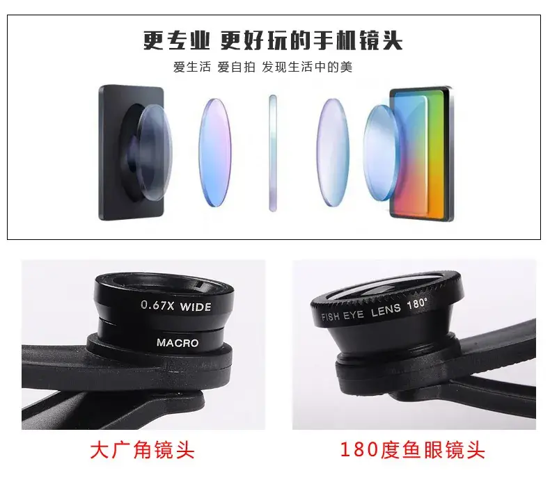Three-in-One Wide Macro Fisheye Selfie Lens Set — feature 7
