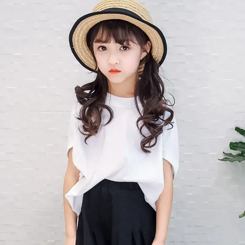 Girls Wide Leg Cropped Cotton Linen Pants Summer 2023 - Image 3