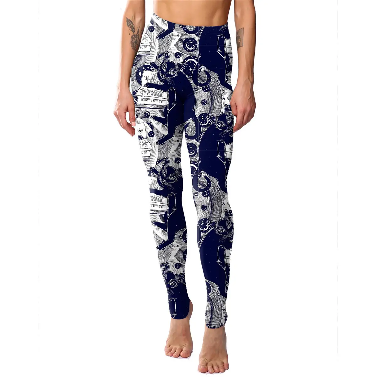 Pink Flamingo Printed Leggings for Women