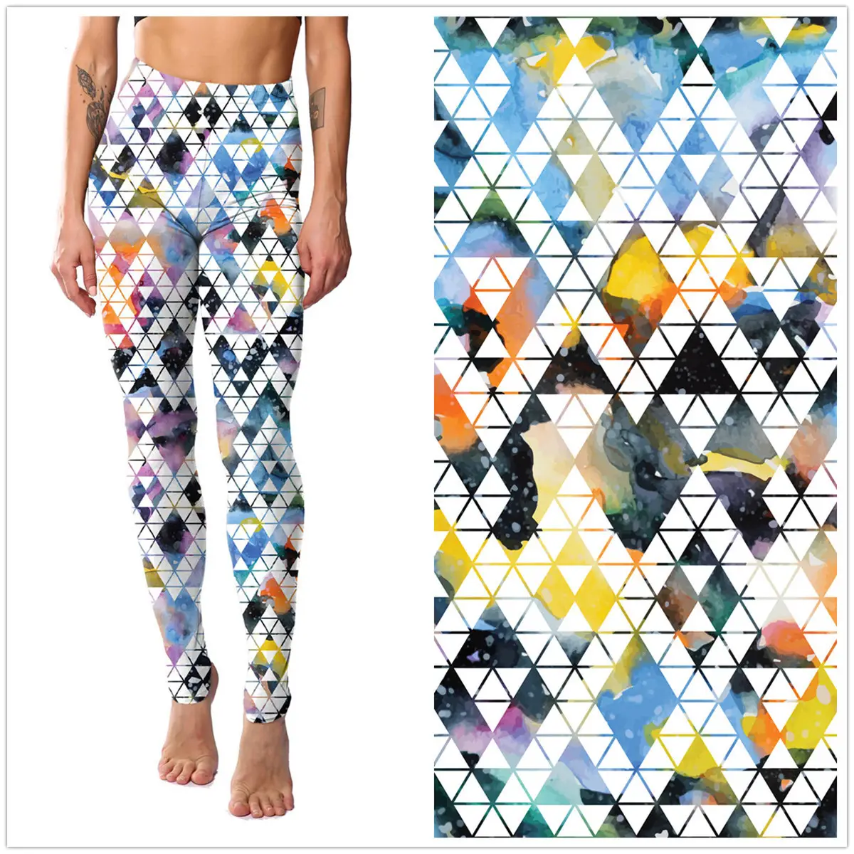 Pink Flamingo Printed Leggings for Women