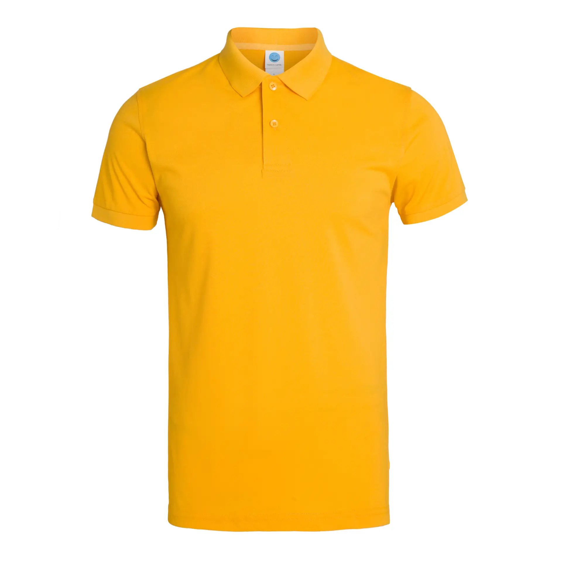 Men Yellow Polo T-Shirt Team Uniform