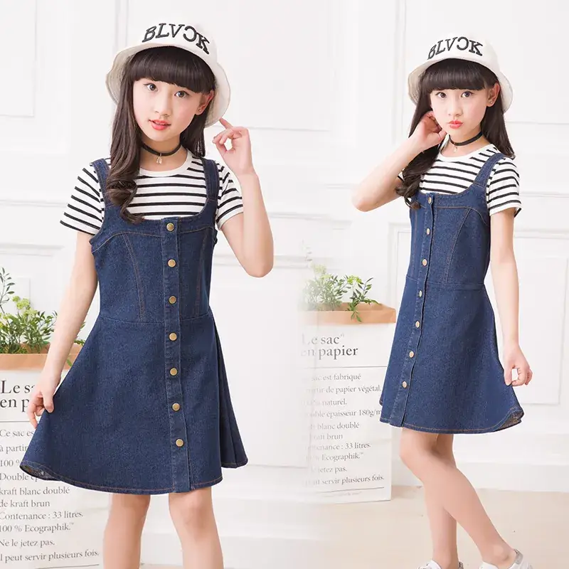 Girls Denim Skirt 4-10Yrs Blue 2022
