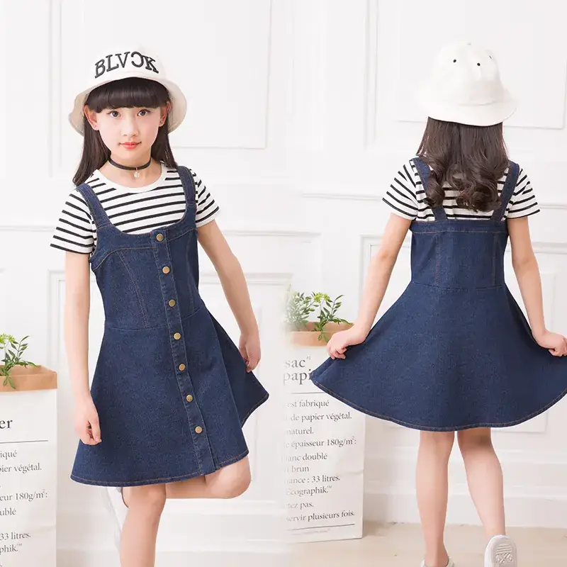 Girls Denim Skirt 4-10Yrs Blue 2022