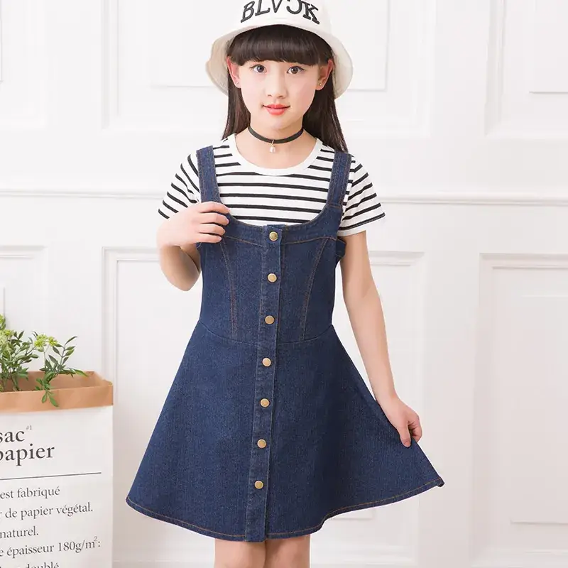 Girls Denim Skirt 4-10Yrs Blue 2022