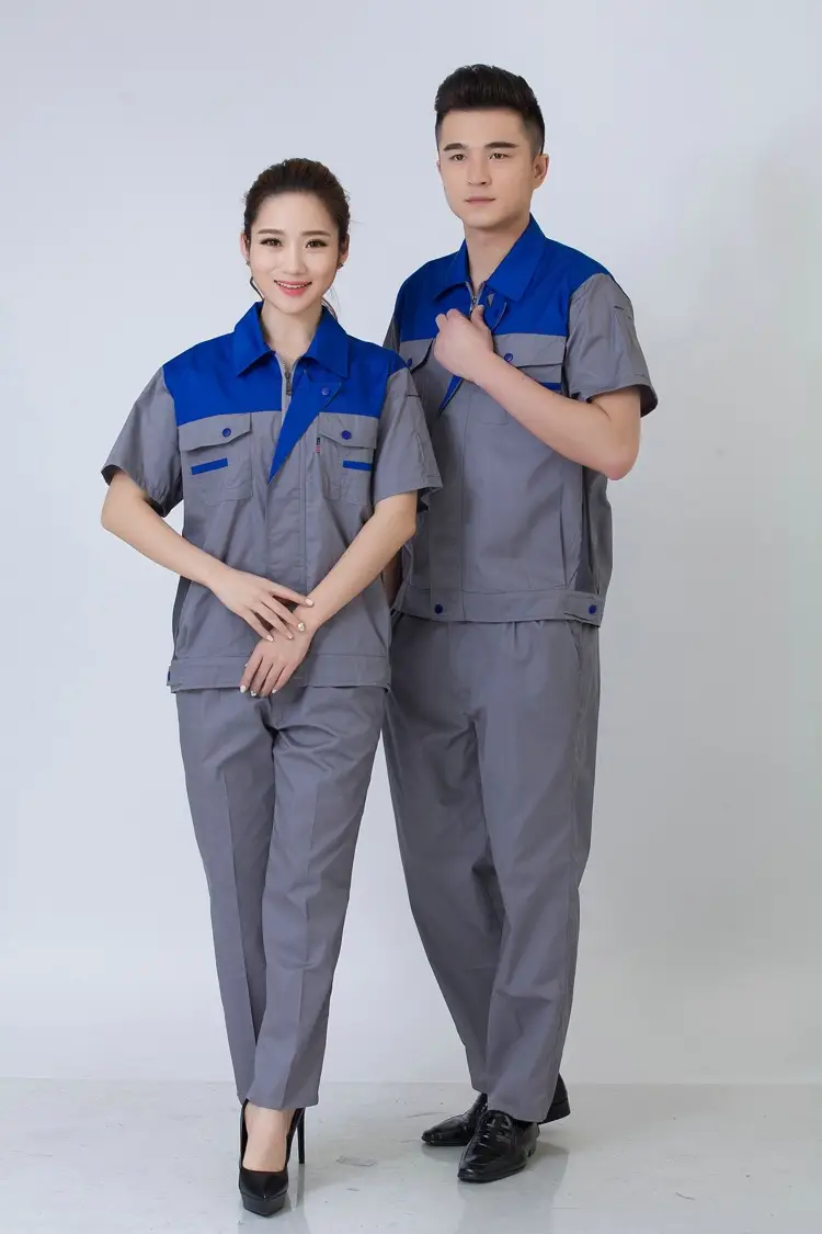 Men Blue Gray Work Suit 2017 New Style — feature 22