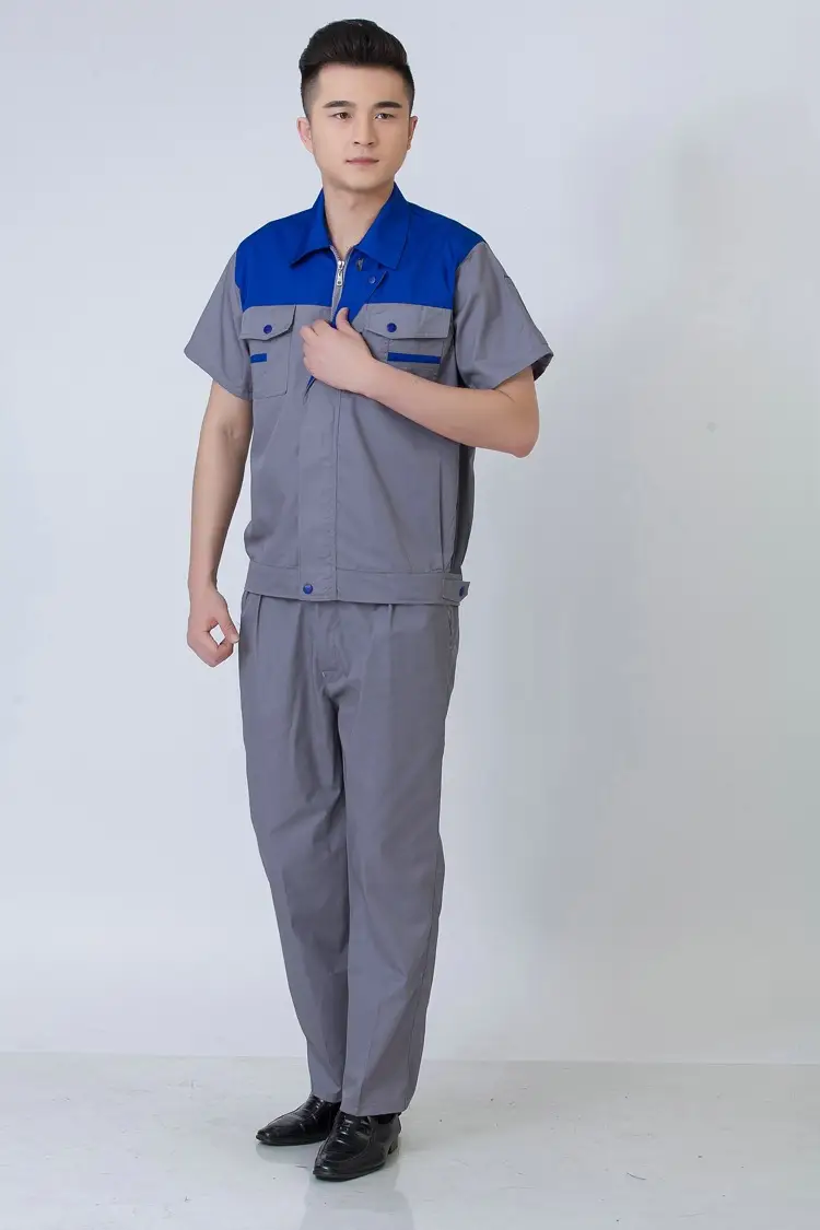 Men Blue Gray Work Suit 2017 New Style — feature 23