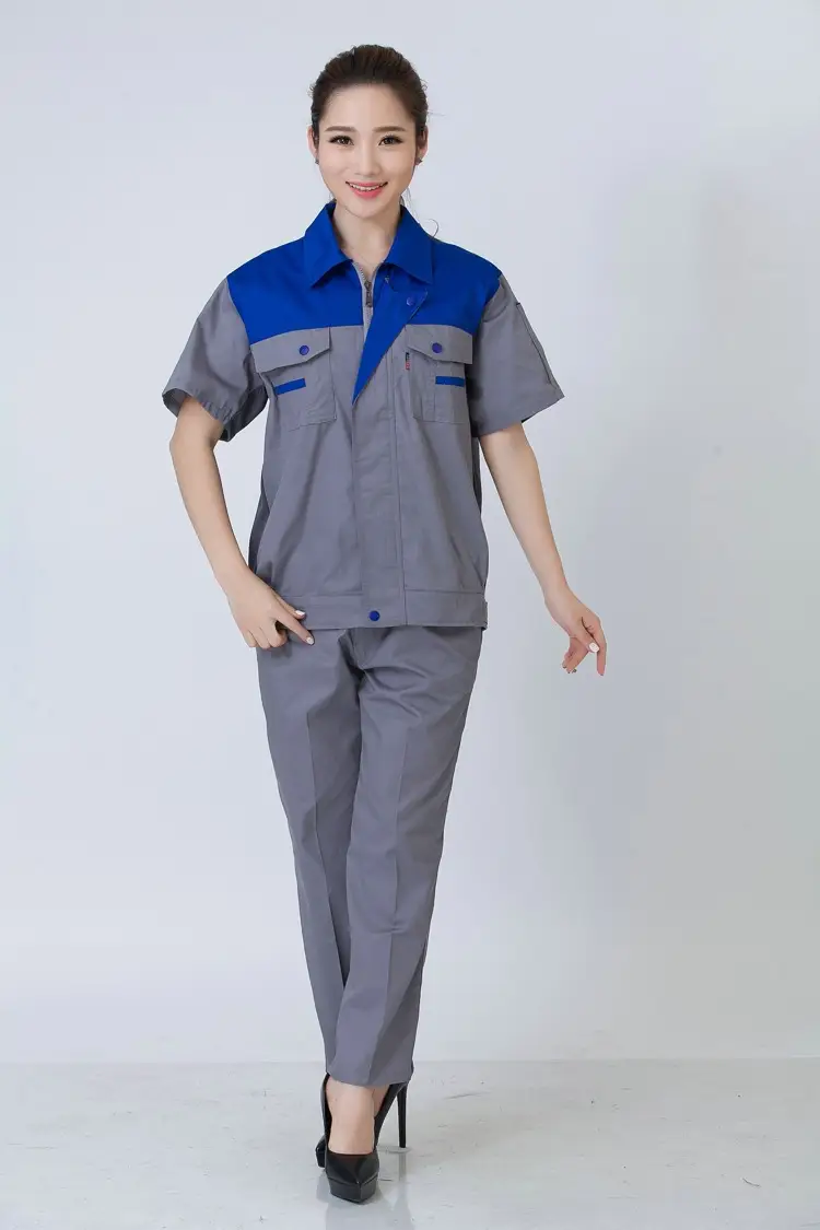 Men Blue Gray Work Suit 2017 New Style — feature 25