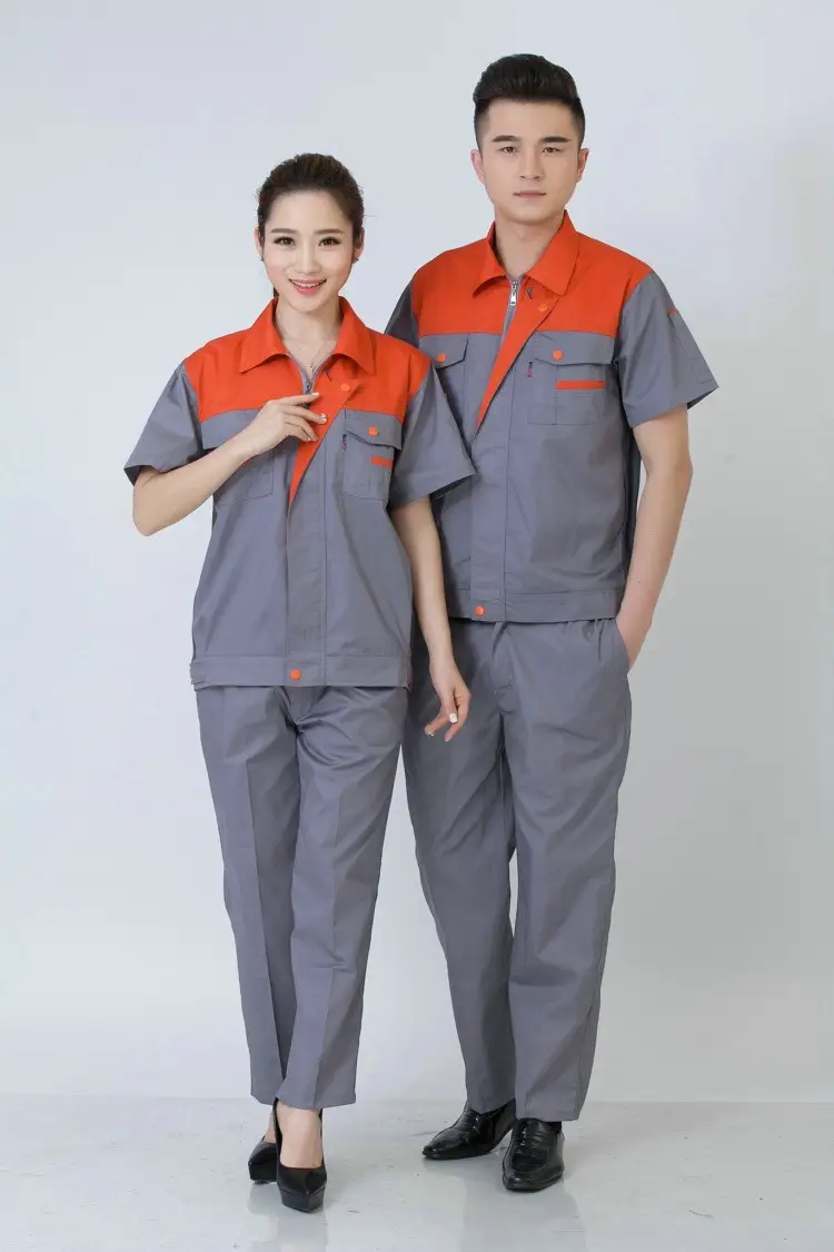 Men Blue Gray Work Suit 2017 New Style — feature 7
