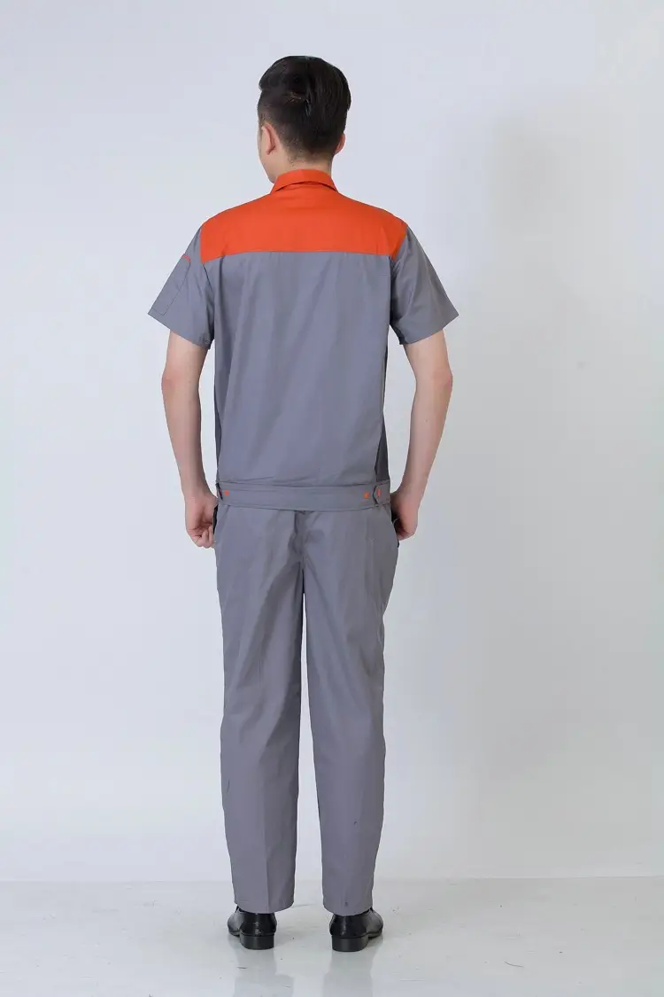 Men Blue Gray Work Suit 2017 New Style — feature 9