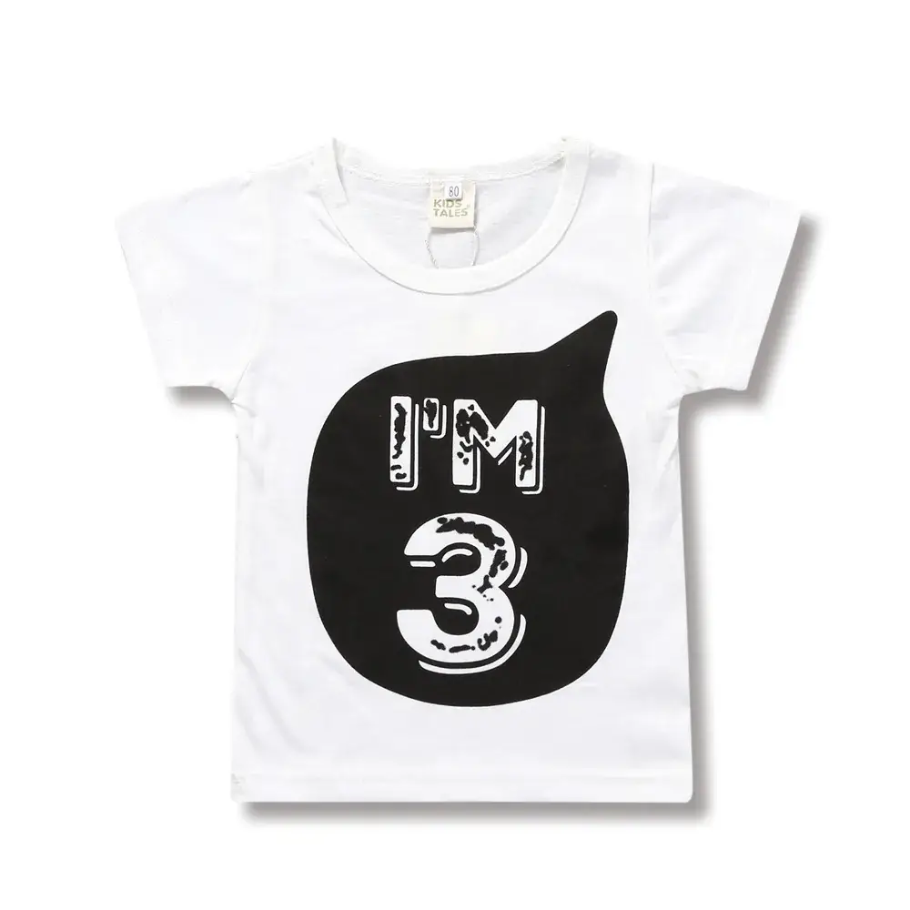 Light Blue Kindness T-Shirt for Kids Summer Casual Wear - Image 2