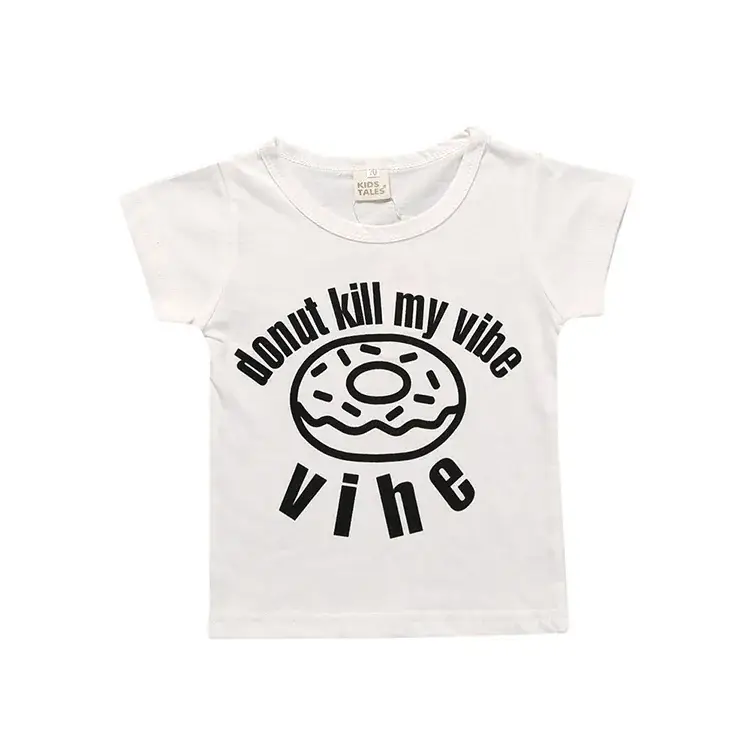 Light Blue Kindness T-Shirt for Kids Summer Casual Wear - Image 10