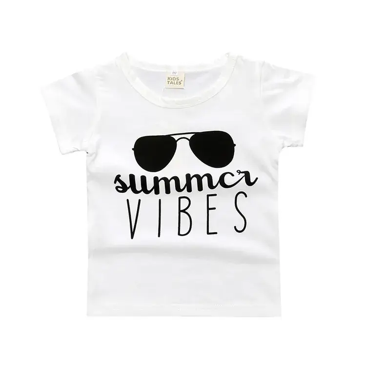 Light Blue Kindness T-Shirt for Kids Summer Casual Wear - Image 12