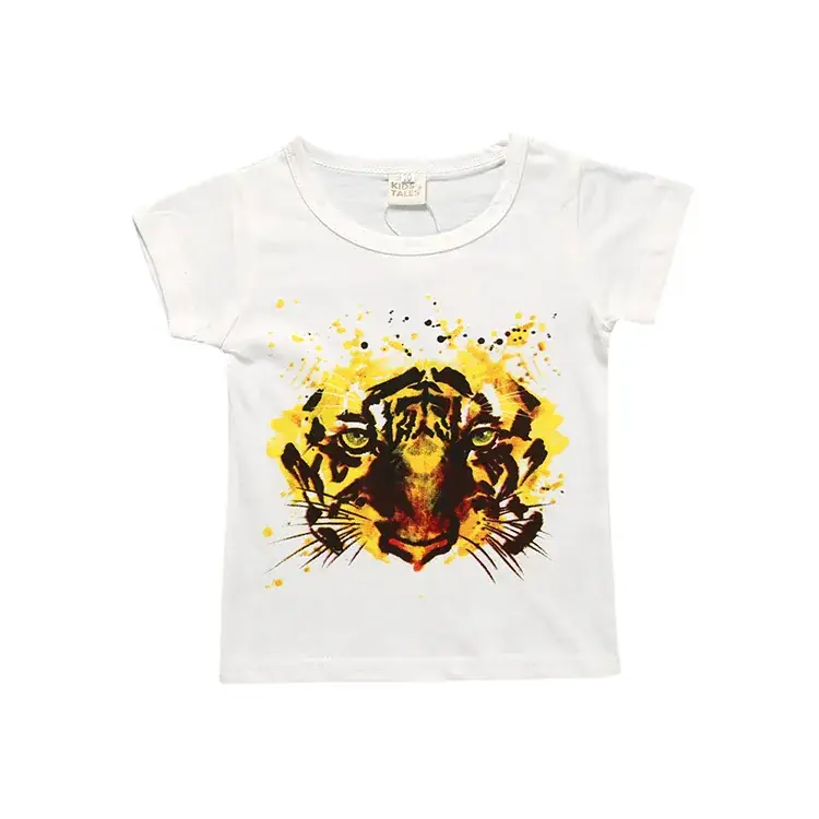 Light Blue Kindness T-Shirt for Kids Summer Casual Wear - Image 6