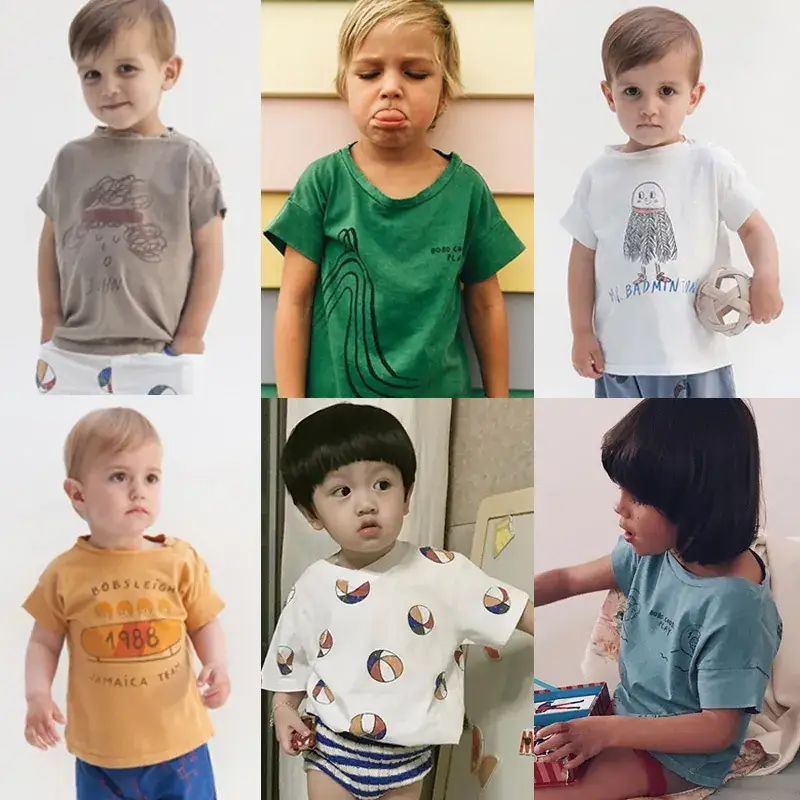2025 Spring Summer Cartoon Print T-Shirts Boys Girls - Image 6