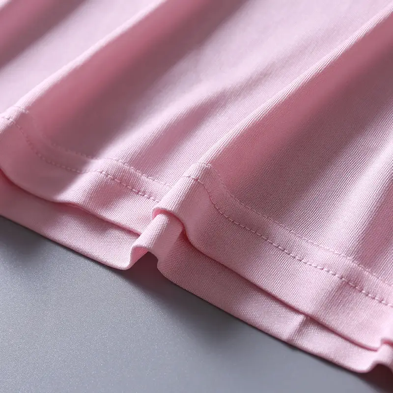 Pink Silk Thin Sling Base Vest for Women - Image 9