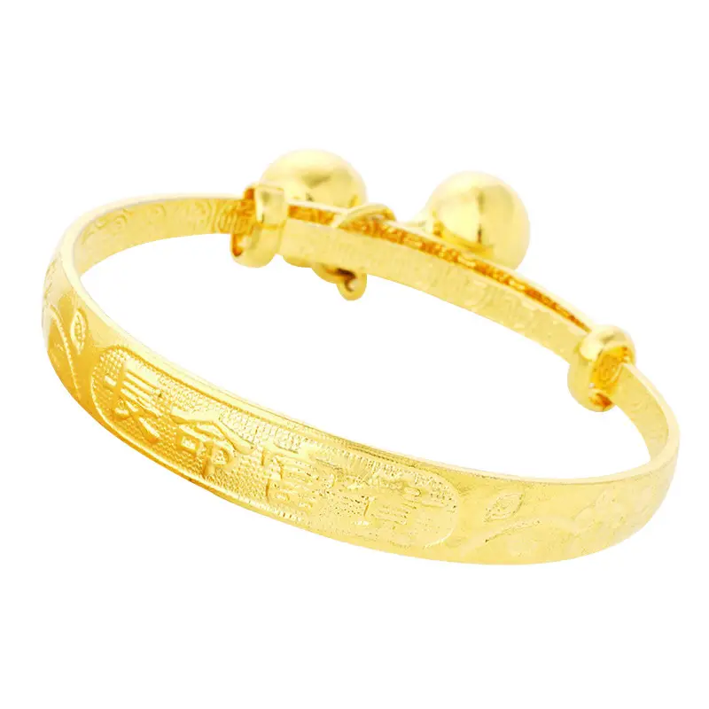 Adjustable Gold Baby Bracelet with Full Moon Design - Image 9
