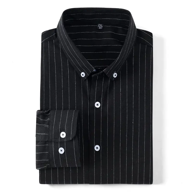 Men's Cross-Brand Plaid Long Sleeve Shirt Large - Image 21
