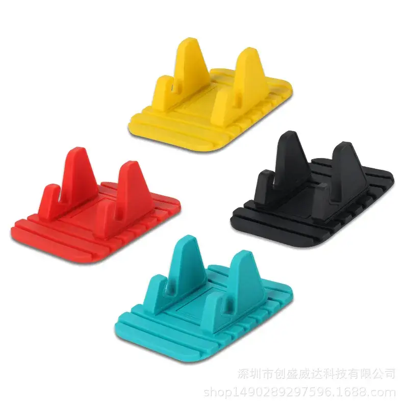 Black Multi-Function Car Phone Holder with 4 Pads - Image 9
