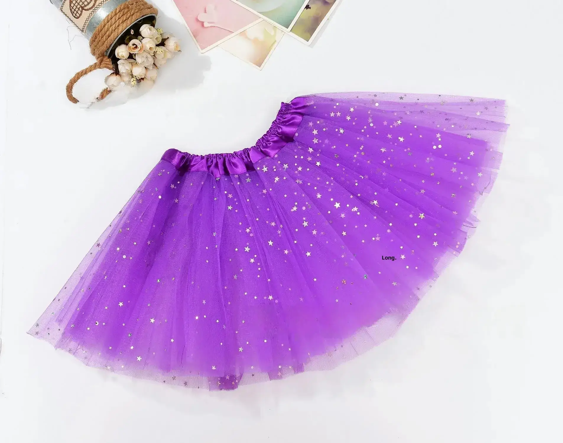 Red Sequin Tulle Skirt for Girls Women