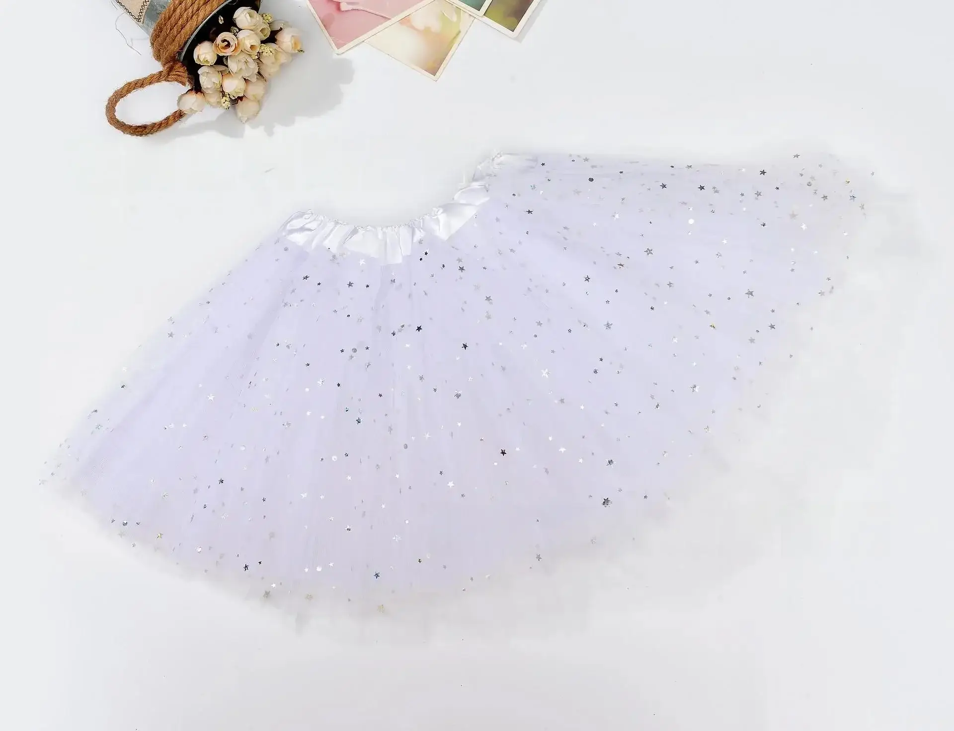 Red Sequin Tulle Skirt for Girls Women