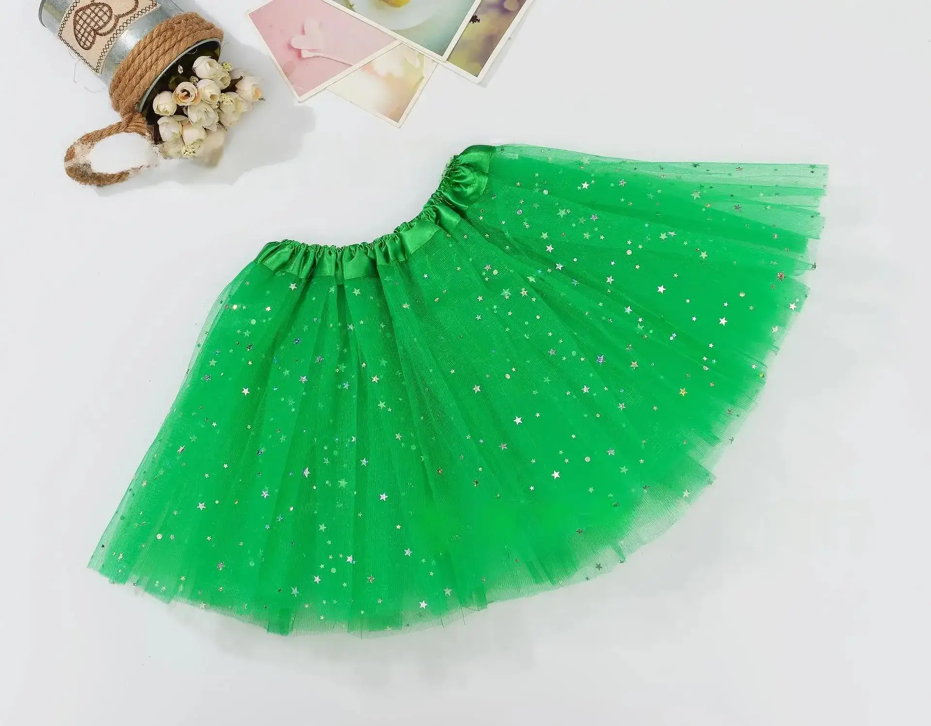 Red Sequin Tulle Skirt for Girls Women