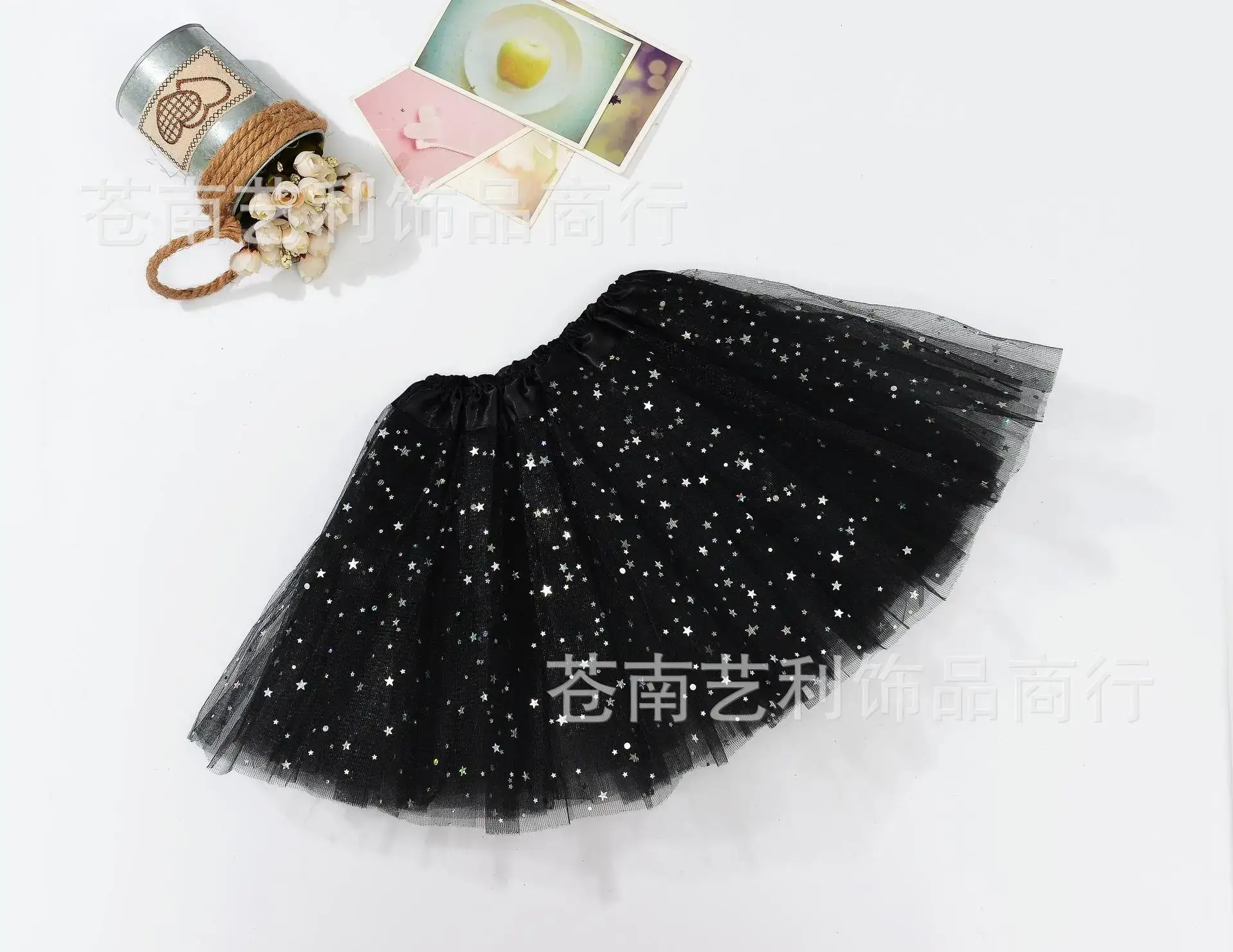 Red Sequin Tulle Skirt for Girls Women