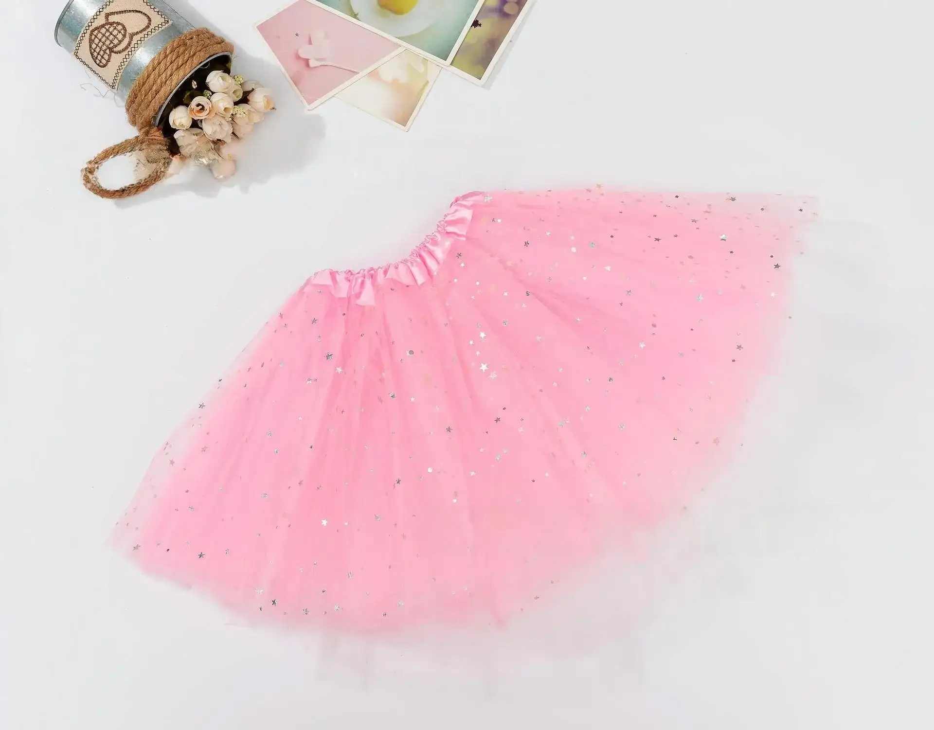 Red Sequin Tulle Skirt for Girls Women