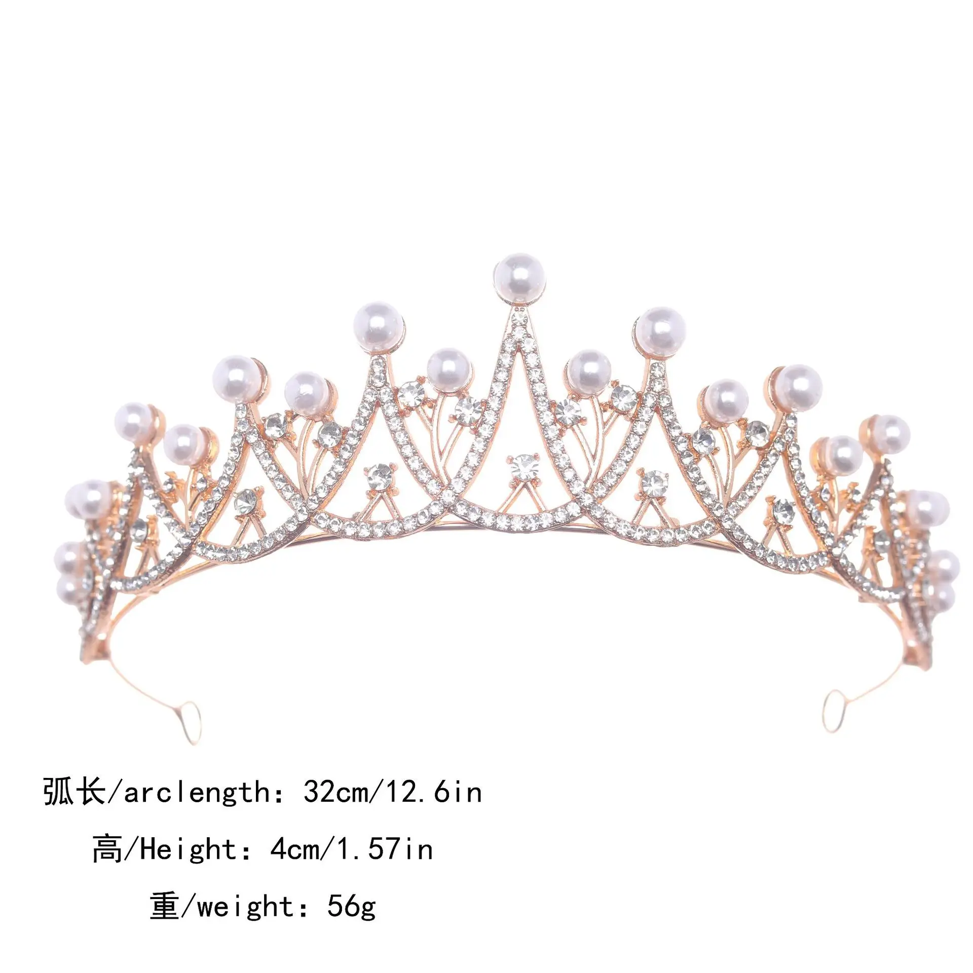 Pearl Crown Bridal Tiara Luxury Hair Accessory - Image 7