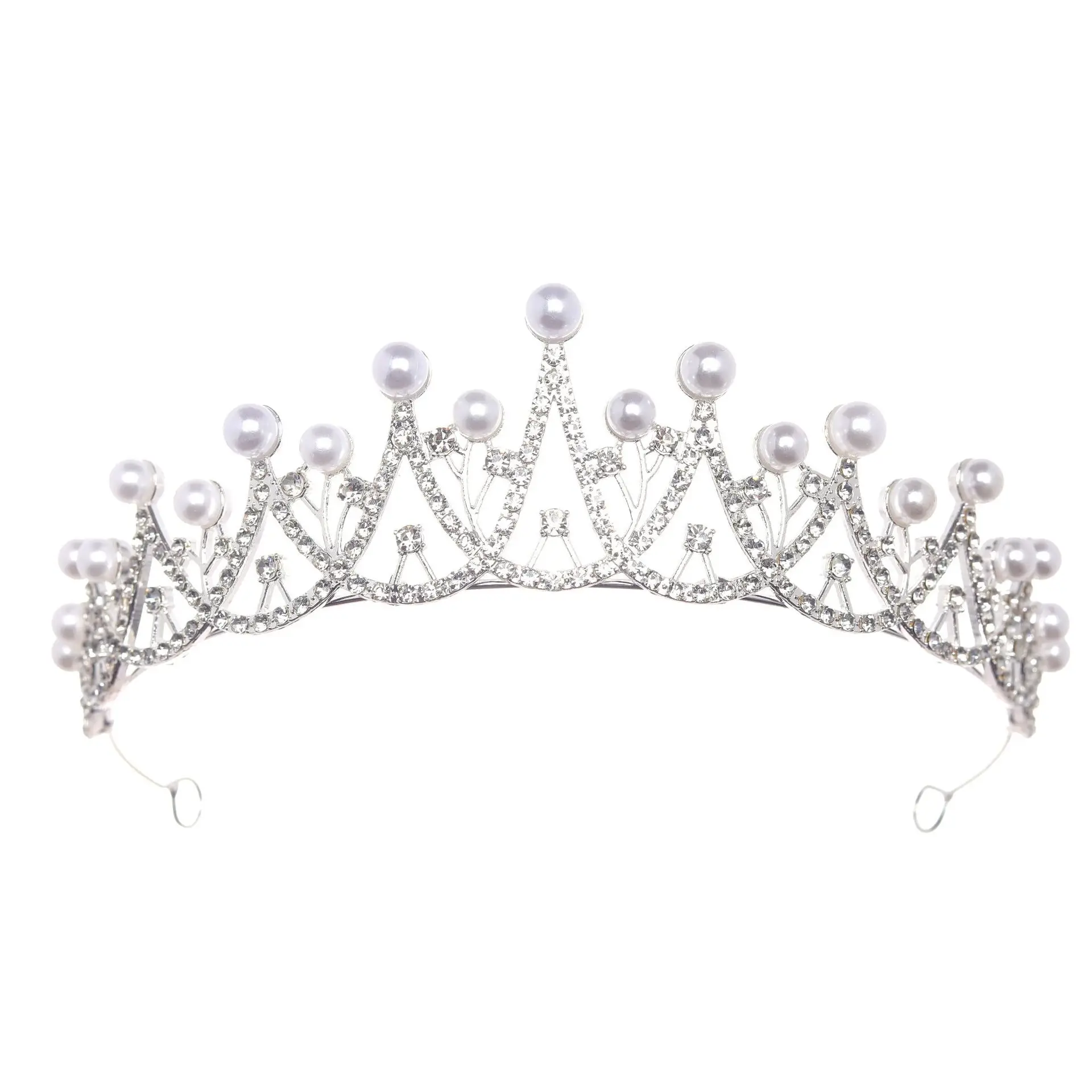Pearl Crown Bridal Tiara Luxury Hair Accessory - Image 8