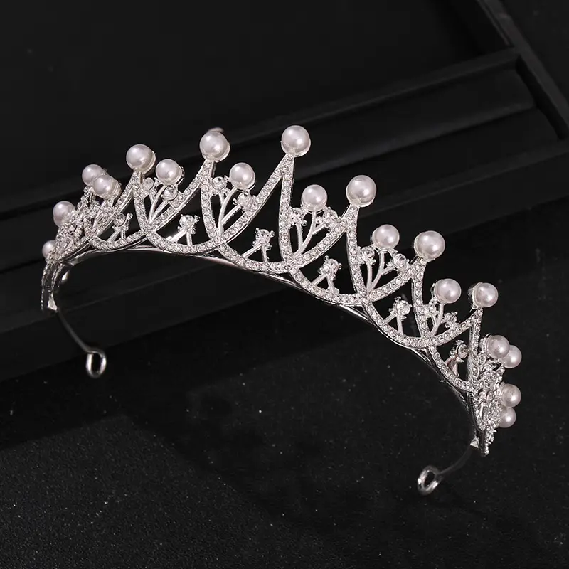 Pearl Crown Bridal Tiara Luxury Hair Accessory — feature 10