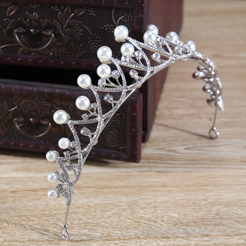 Pearl Crown Bridal Tiara Luxury Hair Accessory — feature 15
