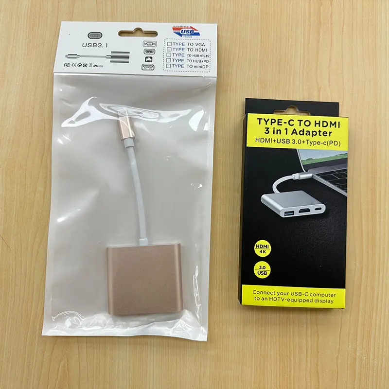 Three-in-One TypeC to HDMI TV Projector Dock Station - Image 3