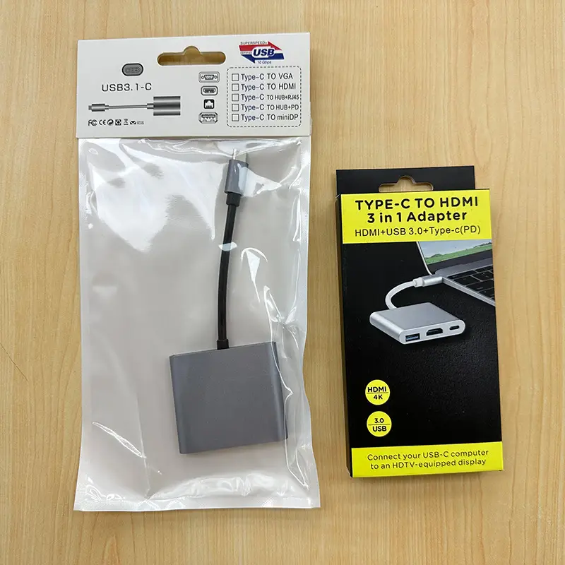 Three-in-One TypeC to HDMI TV Projector Dock Station - Image 6