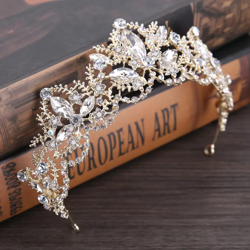 Crystal Bridal Tiara Crown for Women Wedding Jewelry - Image 5