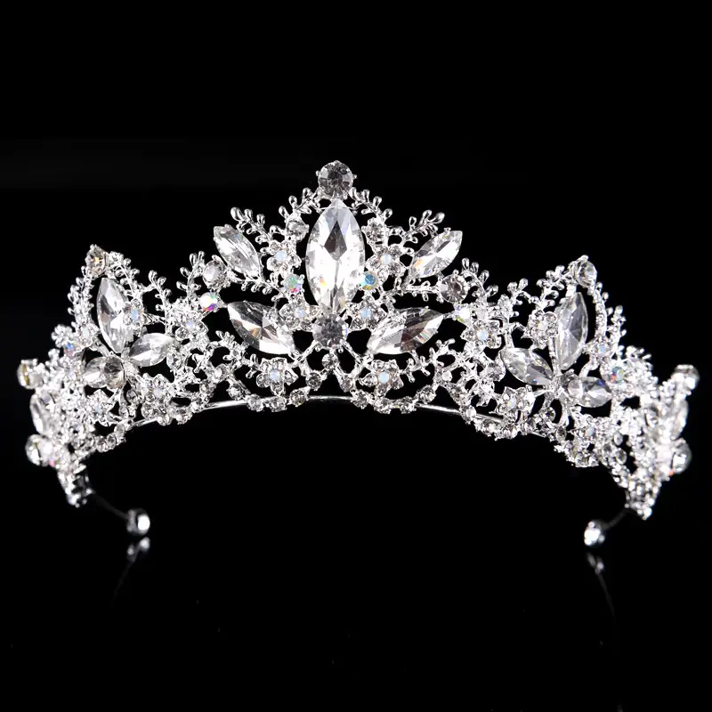 Crystal Bridal Tiara Crown for Women Wedding Jewelry - Image 2