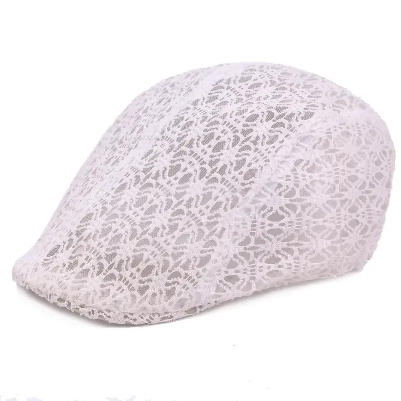 Women's Lace Wire Mesh Summer Cap Forward Sunshade - Image 3